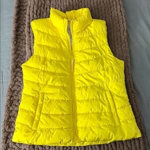 GAP Bright Yellow Puffer Vest